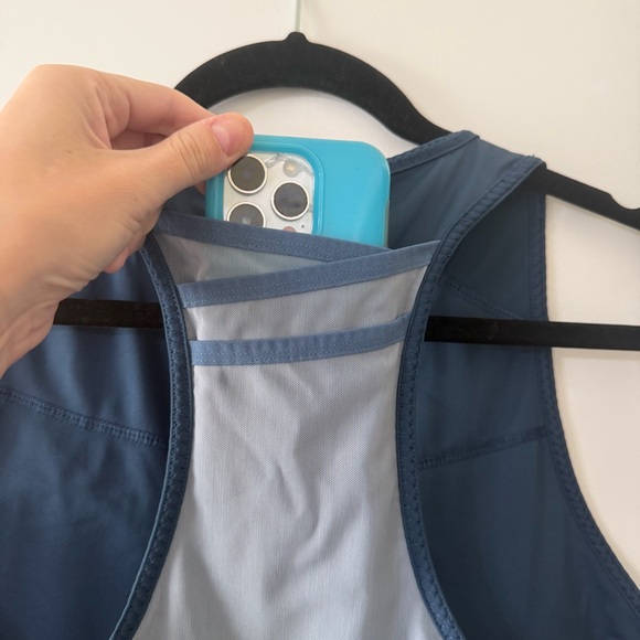 Teal Fabletics High Neck Sports Bra Size XL - Picture 3 of 5